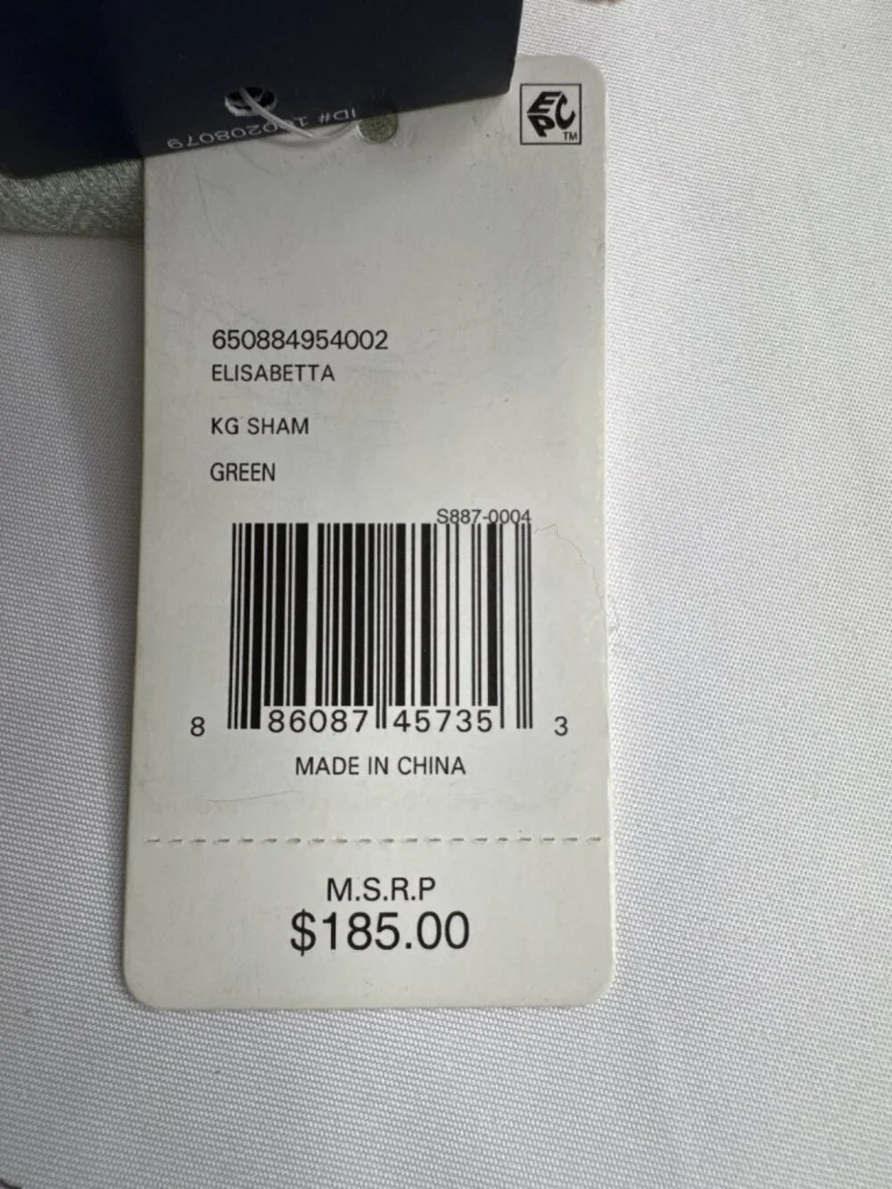 NWT Ralph Lauren Home Elisabetta Sham Sage Size King